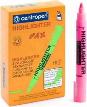 قلم هايلايتر سنتروبن فسفوري، ألوان متعددة، سن عادي
