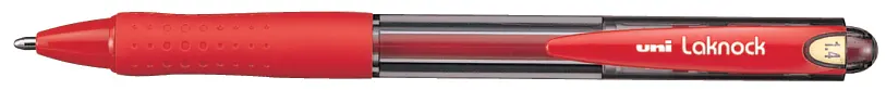 قلم حبر جاف يوني، أحمر