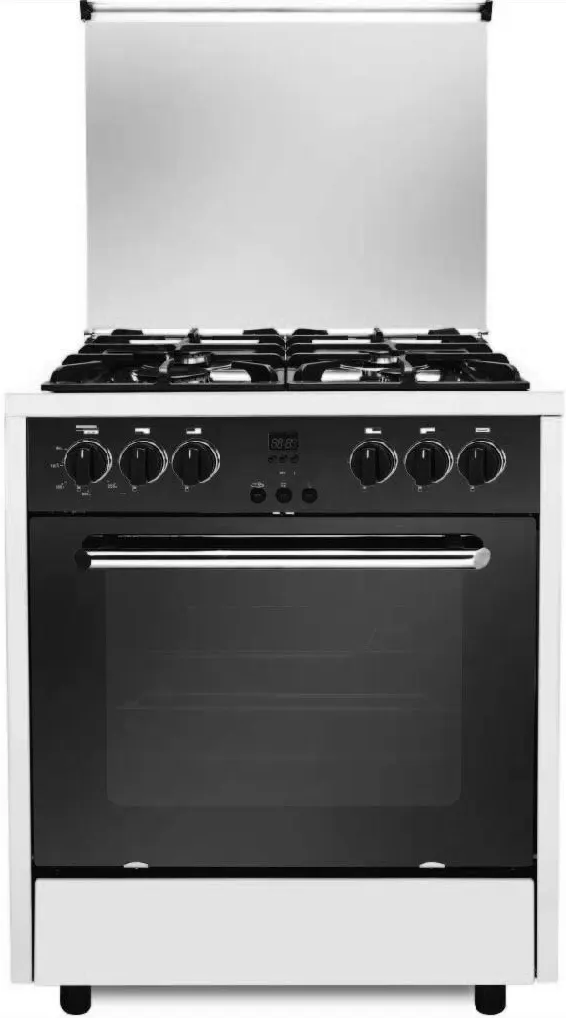 بوتاجاز فريش بروفيشنال، 65 × 65 سم، 4 شعلة، أمان كامل،ديجيتال، أسود