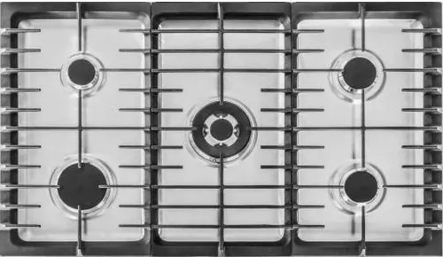 Zanussi Taste Max Cooker, 90 x 60 cm, 5 Burners, Full Safety, Digital Display, Fan, Stainless Steel, ZCG92686XA