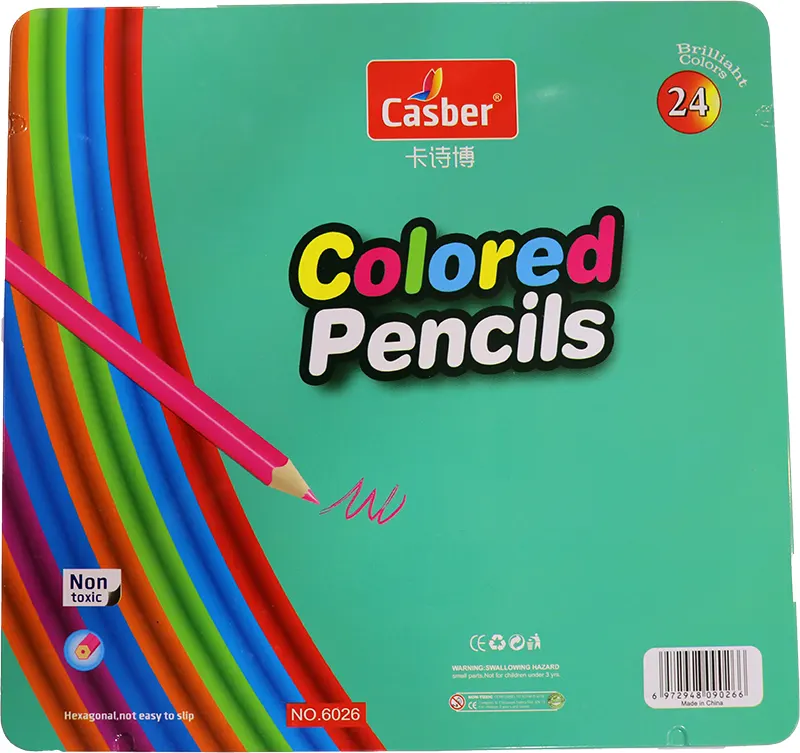 علبة ألوان  خشب كاسبر ، مجموعة 24  لون ، ألوان متعدد ة 6026