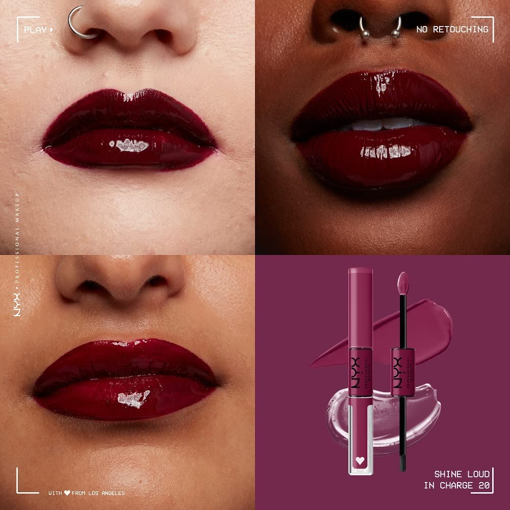 احمر شفاه ان واي اكس بروفيشنال ميك اب شاين لاود هاي شاين، 20 ان تشارج