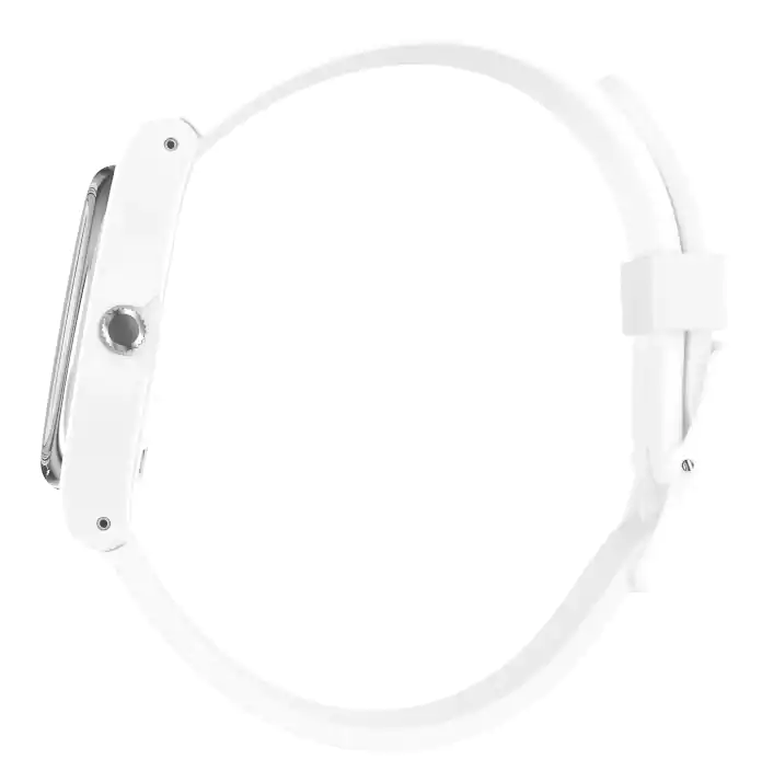 ساعة سواتش رجالي، عقارب، سوار من مواد صديقة للبيئة، أبيض، SO31W103