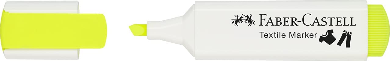 قلم ماركر فابر كاستل سن مشطوف، ثابت، أخضر فسفوري