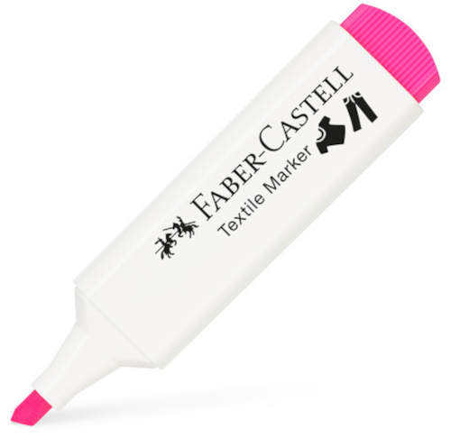 قلم ماركر فابر كاسيل سن مشطوف، ثابت، فوشيا
