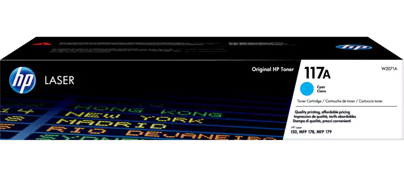 خرطوشة حبر اتش بي 117A، ليزر ، لون سماوي