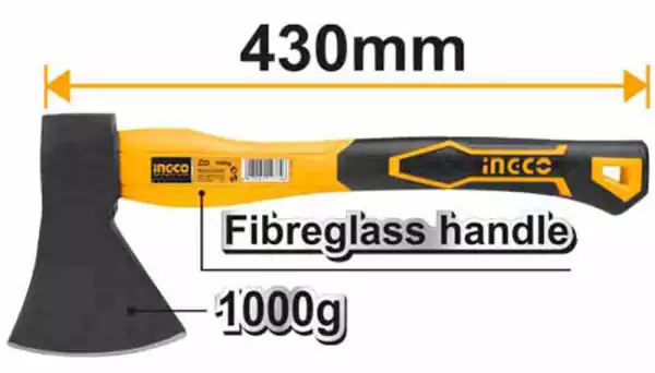 INGCO Axe, 1000g, 430mm, HAX02010008