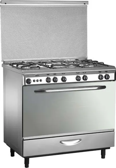 بوتاجاز كريازي، 90×60 سم، 5 شعلة، سلفر، استانلس ستيل، 9600 M+2S