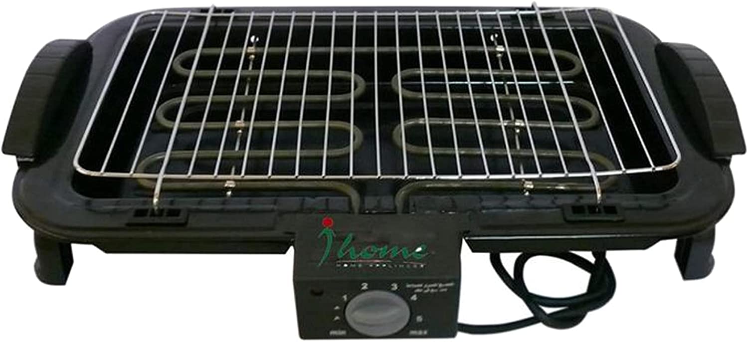 شواية كهربائية اي هوم، 2000 وات، أسود، KB-6000