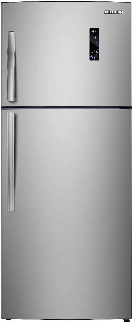 ثلاجة فريش، نوفروست، 426 لتر، 2 باب، شاشة ديجيتال، استانليس ستيل، FNT-M540YT