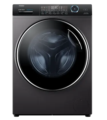 غسالة ملابس فول أوتوماتيك هاير، تحميل أمامي ، 15 كجم ، شاشة ديجيتال تاتش ، سيلفر غامق، HW150-BP14986ES8