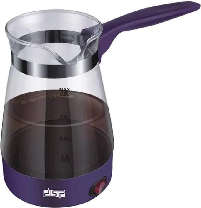 كنكة قهوة كهرباء زجاج دي إس بي، 600 وات، KA3037