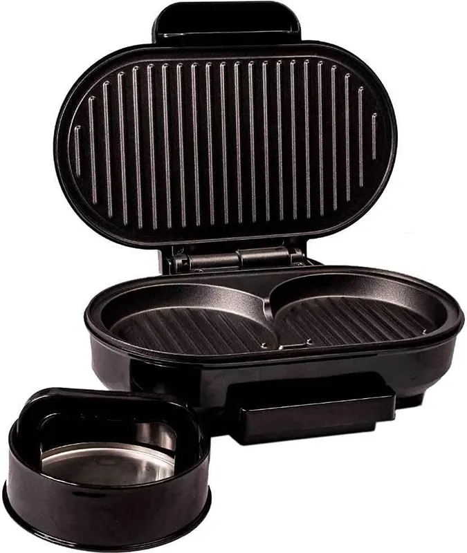 صانع البرجر دي إس بي، 1 شريحة ، 1200وات، أسود، KC1124