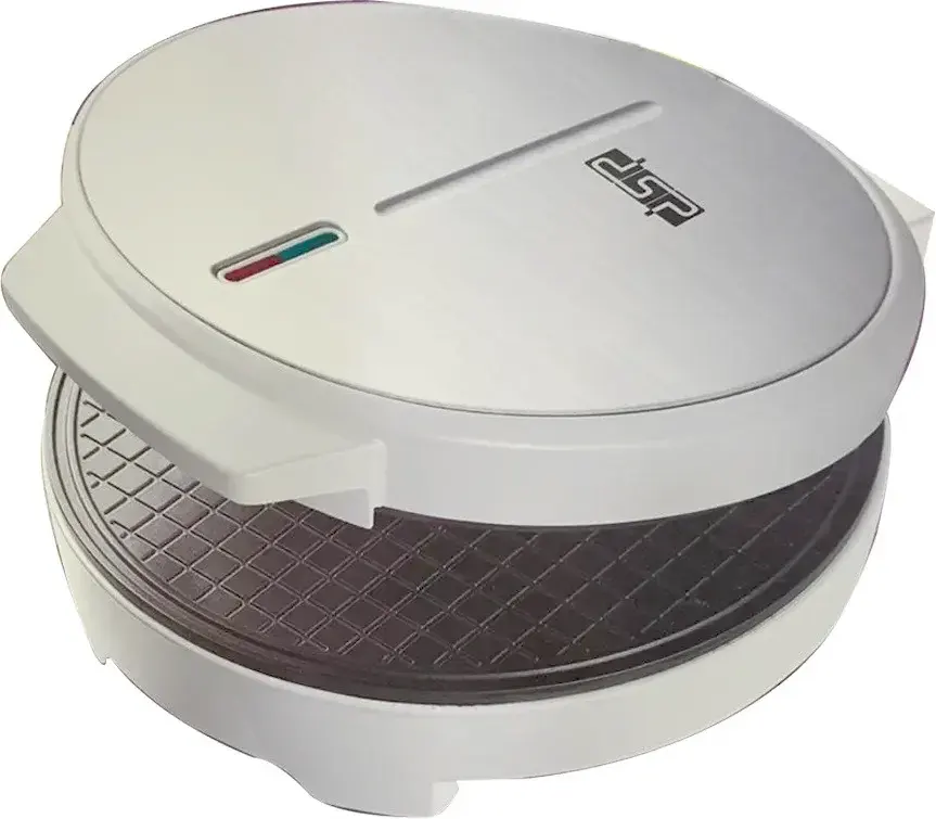 صانع الوافل دي إس بي، 1 شريحة، 1000 وات، أبيض، KC1144