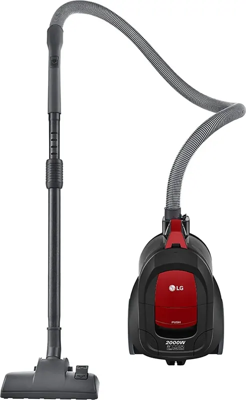 مكنسة كهربائية ال جي، 2000 وات، فلتر هيبا، أحمر، VC5420NNTR