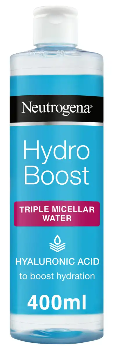 ماء ميسيلار نيتروجينا مزيل ميكب هيدرو بوست بالهيالورونيك اسيد، 400 مل