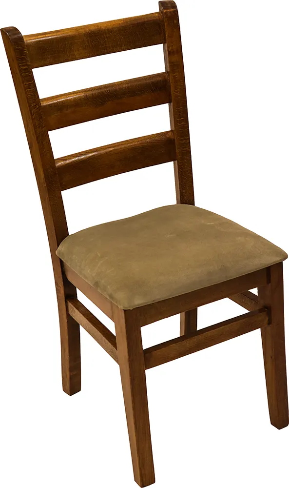 كرسي كبار خشب ايطالى مبطن - بني