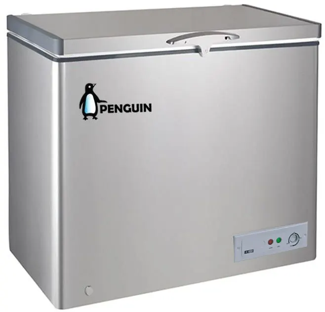 ديب فريزر  بنجوين أفقي، 250 لتر، ديفروست، فضي، ES290