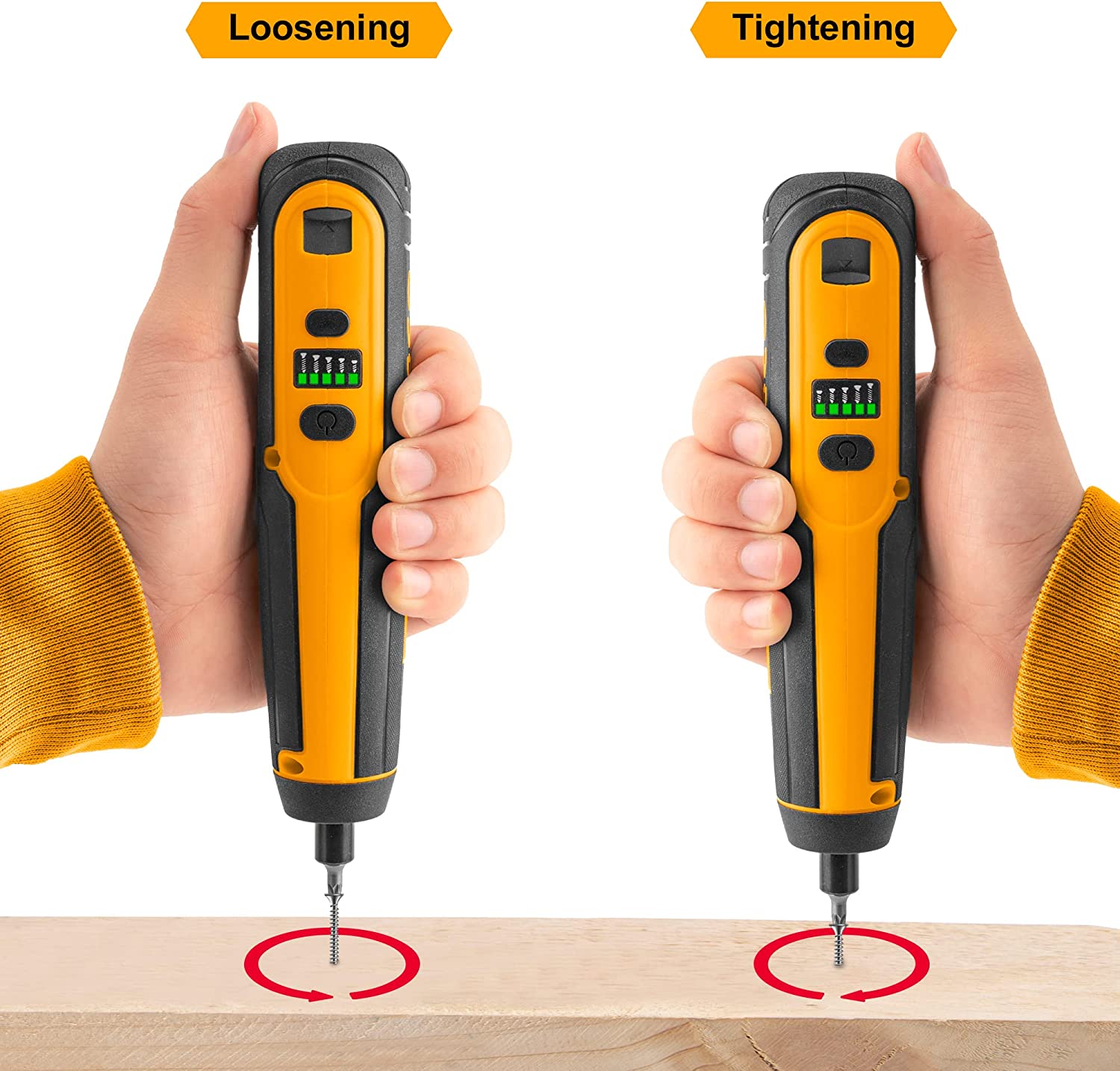 مفك مسامير كهربائي إنكو، 4 فولت، 40 قطعة، CSDLI0403