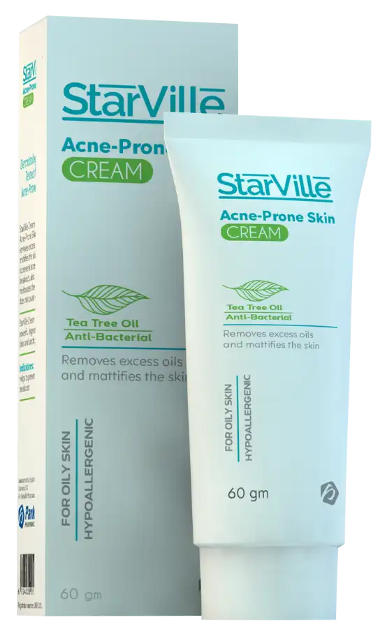 كريم ستارفيل اكني برون بزيت شجره الشاي للبشرة الدهنية والبشرة المعرضة لحب الشباب،  60 جم