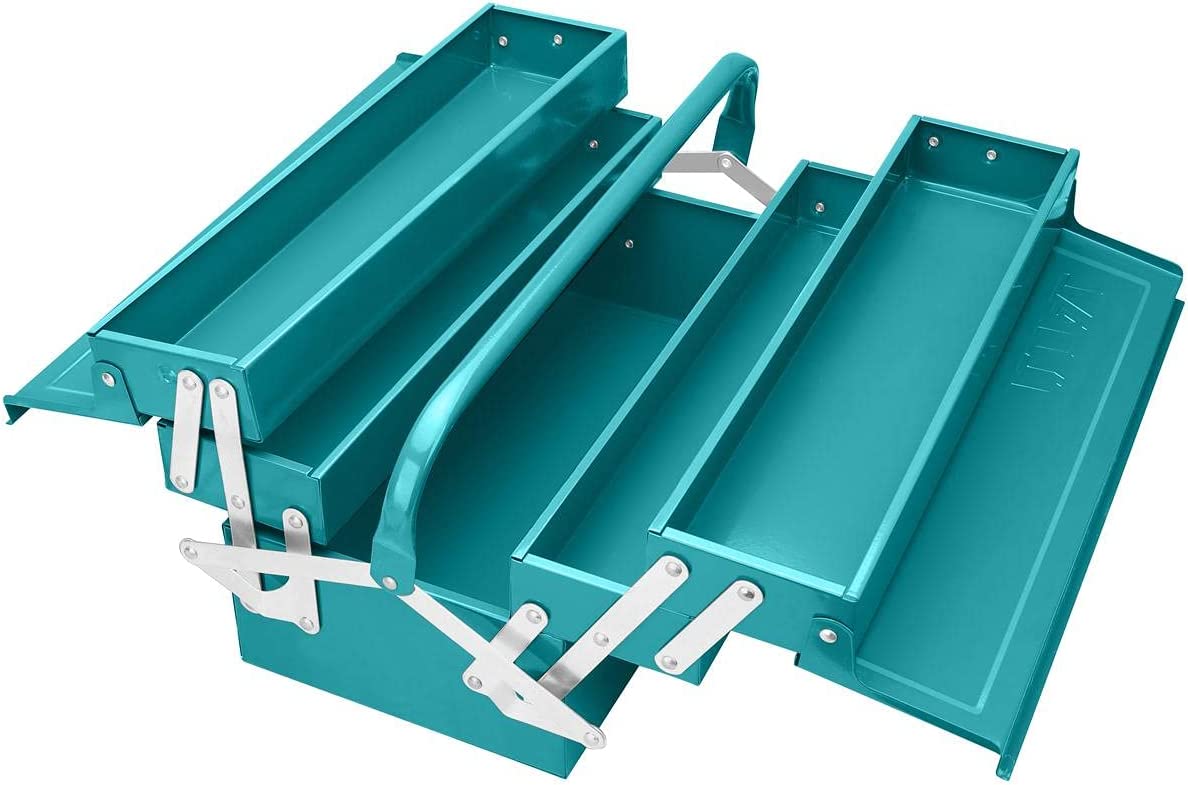 شنطة عدة معدن توتال، 5 درج، 3 طبقات، THT10702