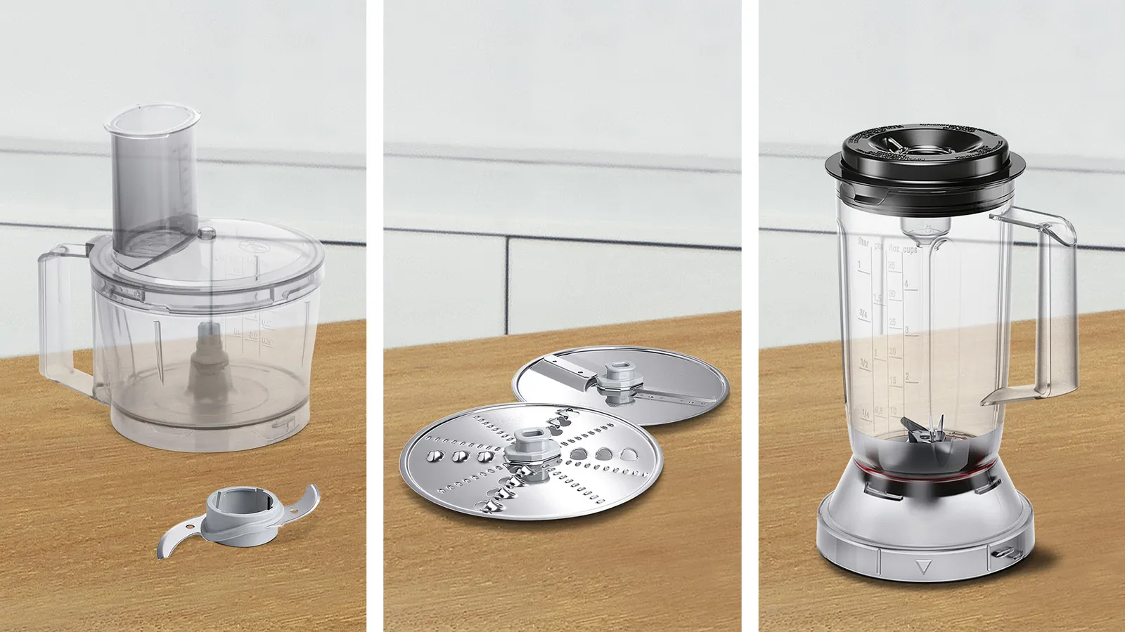 محضر طعام بوش مالتي تالنت 3، 800 وات، 30 وظيفة، أسود، MCM3201B