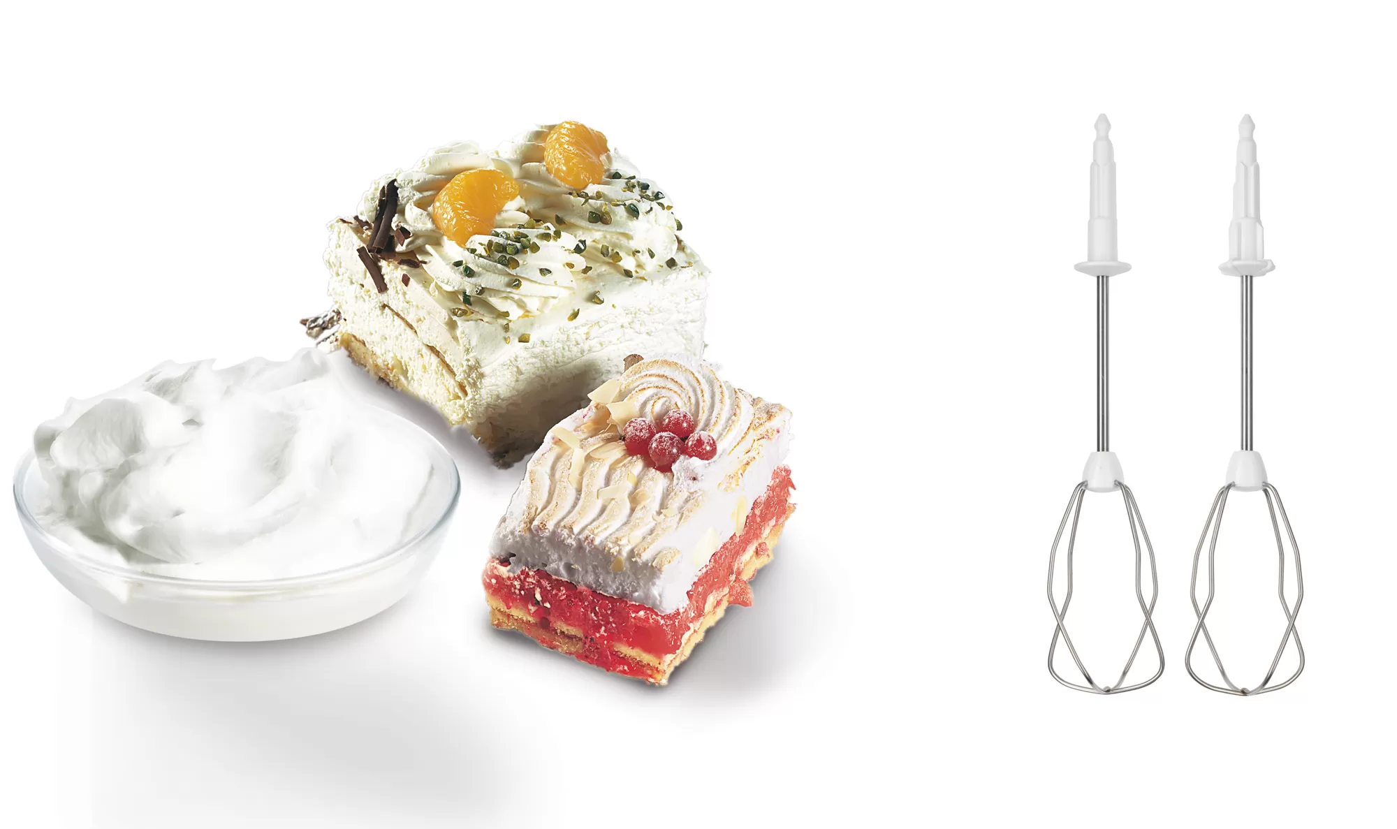 مضرب بيض بوش، 450 وات، 5 سرعات، أبيض، MFQ36460