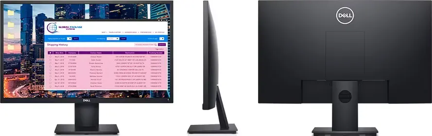 شاشة كمبيوتر ديل، LED، مقاس 24 بوصة، IPS، فل اتش دي، 60 هرتز، اسود، E2420H