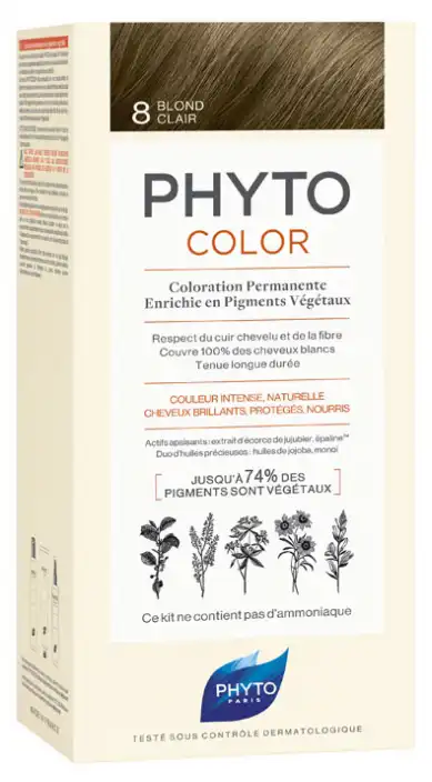 صبغة شعر فيتوكولر  بدون امونيا من فيتو 8 أشقر فاتح