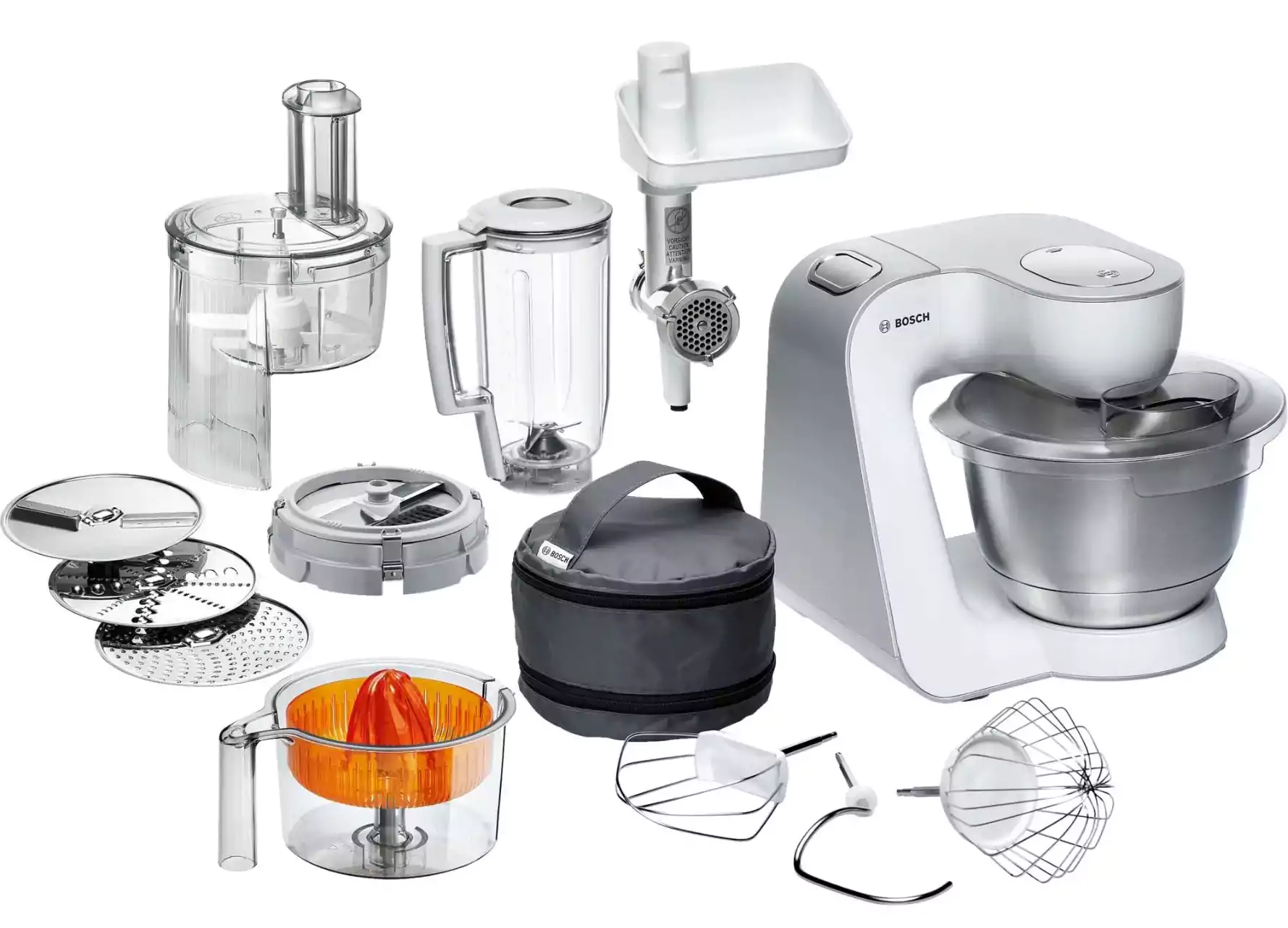 محضر طعام بوش هوم بروفيشينال، 900 وات، 1.25 لتر، 32 وظيفة، أبيض، MUM54251