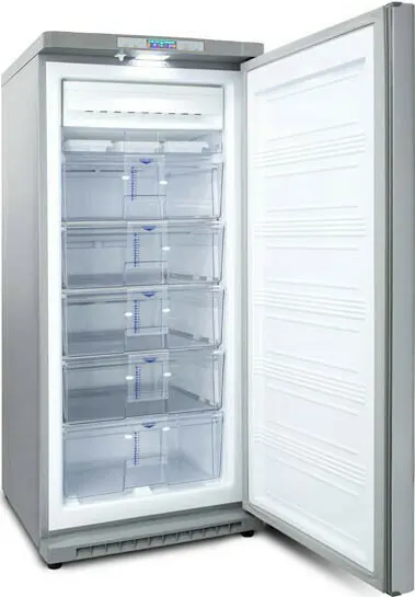 فريزر رأسي كريازي ، نوفروست ، 5 درج ، ديجيتال ، فضي ، METALIC. PL.2 KH.235.VF