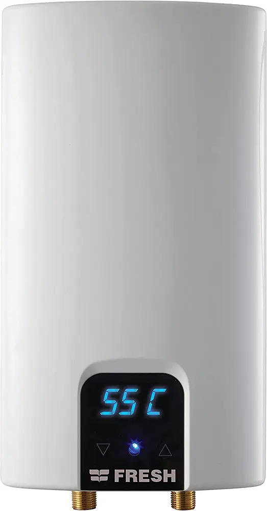 سخان مياه فوري فريش 9 كيلو وات، كهربائي، شاشة ديجيتال، أبيض