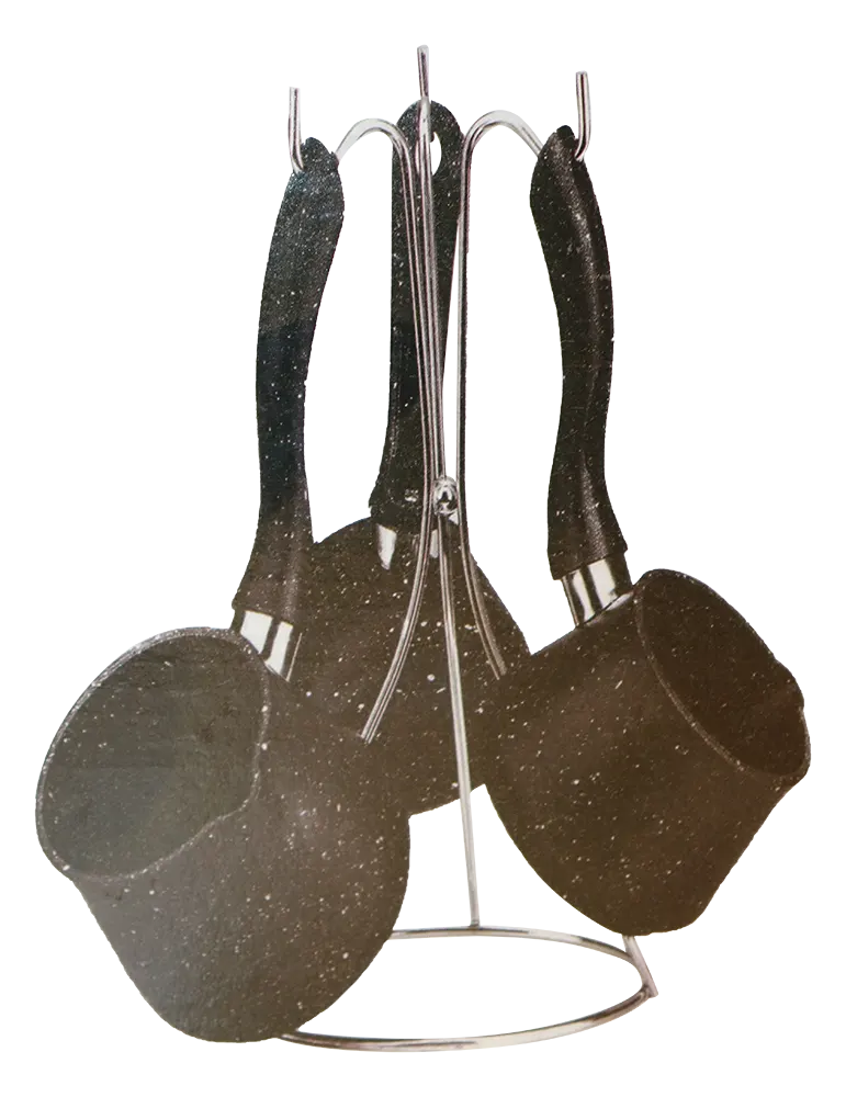 طقم كنك جرانيت مكون من 3 قطع - بني