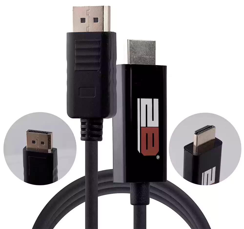 توبي DC504 كابل DisplayPort الي HDMI طوله 1 متر - أسود