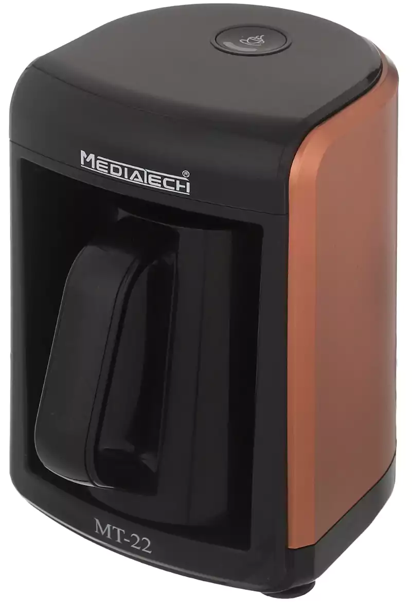 ماكينة قهوة تركي ميديا تك أوتوماتيك، 535 وات، 5 فنجان، MT-22 ،برونزي