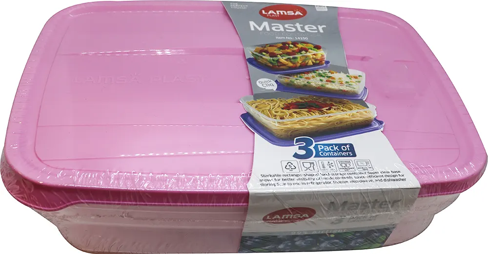 Lamsa Refrigerator Set of 3 Pieces - clear