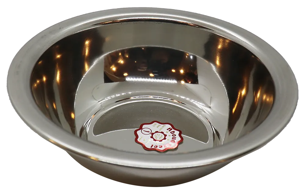 بولة استانلس دائرية من عبود، مقاس 1، سادة، فضي