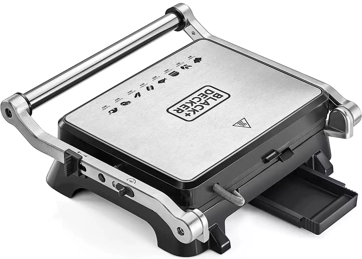 شواية كهربائية وتوستر بلاك أند ديكر، 1400 وات، أسود وفضي، CG1400-B5