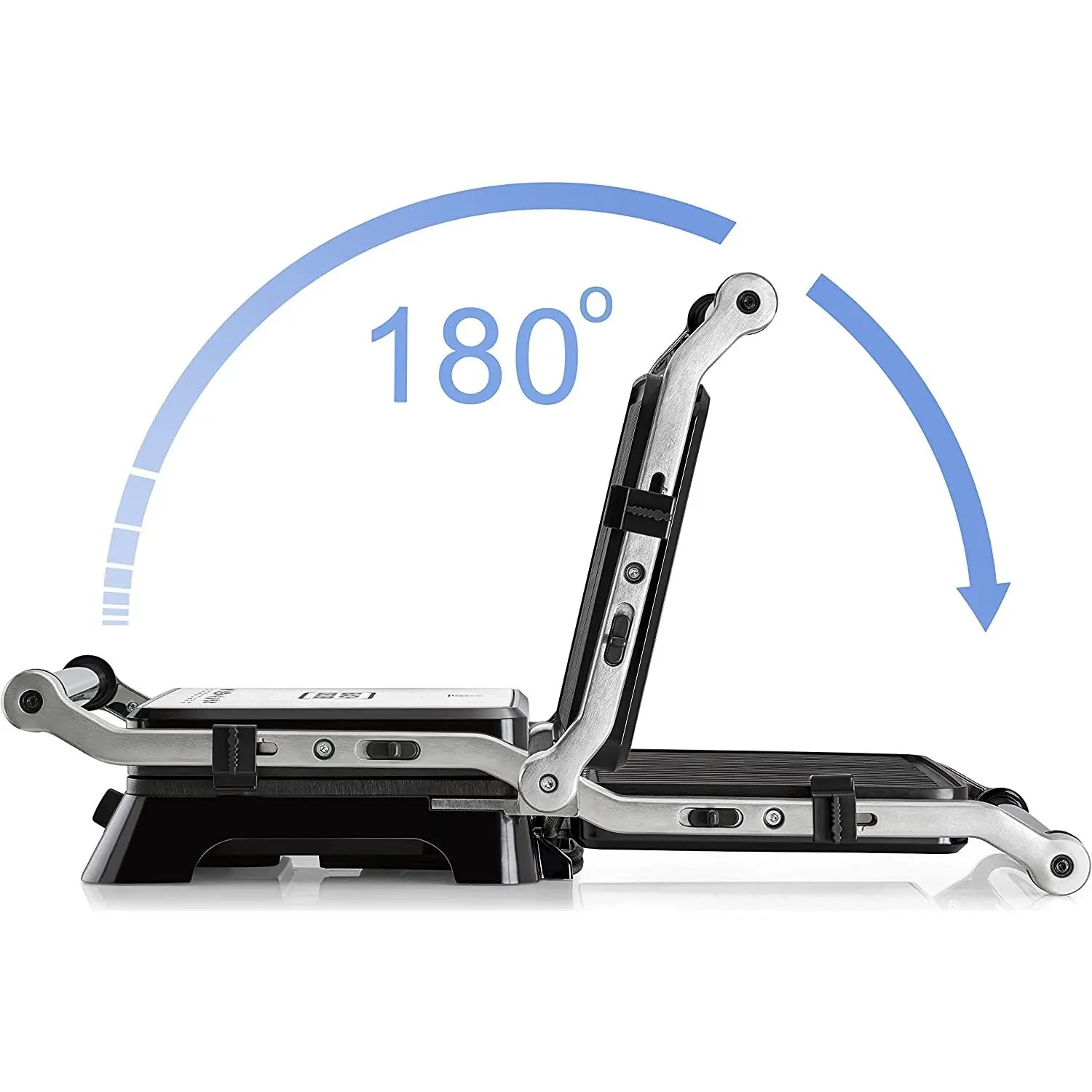 شواية كهربائية وتوستر بلاك أند ديكر، 1400 وات، أسود وفضي، CG1400-B5