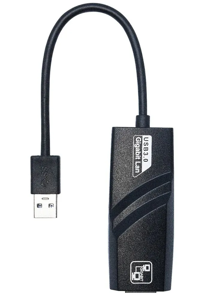 محول USB 3.0 الي RJ45 توبي، سرعات 10-1000 ميجابايت، أسود، CV339