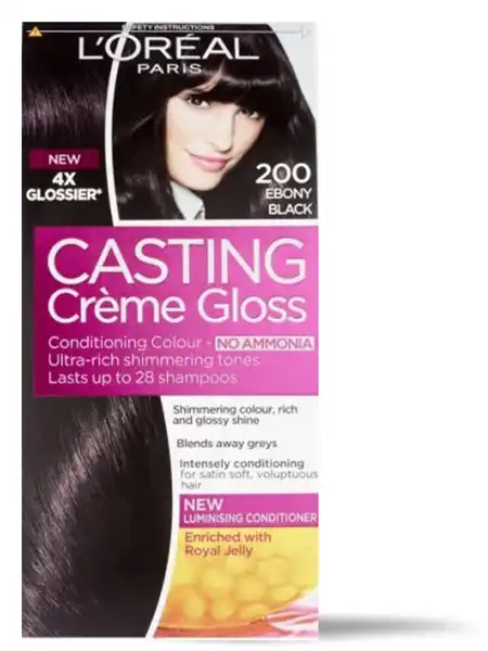 صبغة شعر كاستينج كريم جلوس من لوريال 200 اسود حالك