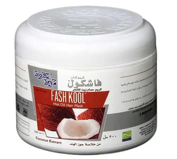 ماسك شعر حمام زيت فاشكول بجوز الهند، 500 مل