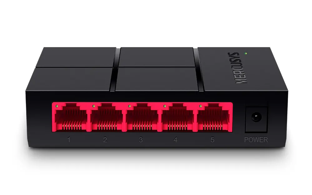 ميركوسيس ديسكتوب سويتش، 5 منافذ، 1000 ميجابت، أسود، MS105G