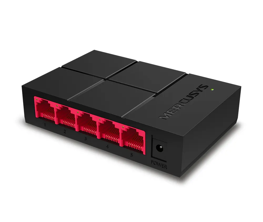 ميركوسيس ديسكتوب سويتش، 5 منافذ، 1000 ميجابت، أسود، MS105G