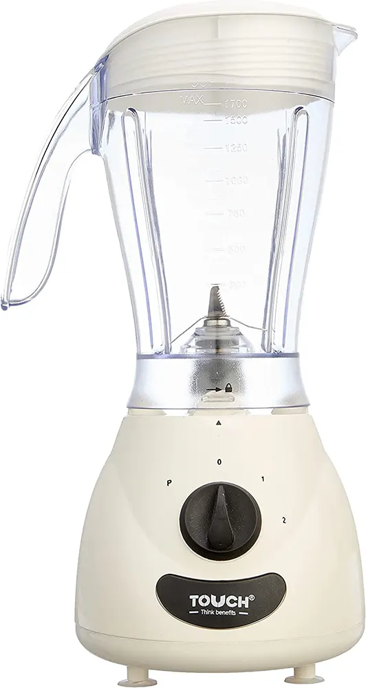 خلاط  تاتش الزنوكي تربو، 400 وات، 1.7 لتر، 2 مطحنة، فلتر، أبيض، 40502