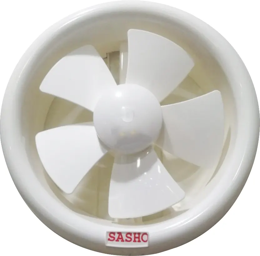 شفاط حائط حمام ساشو، 20 سم، دائري، أبيض  SH-420GR