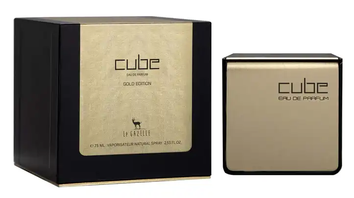 عطر كيوب جولد من ماي برفيومز لو جازيل للنساء او دي برفان 75 مل