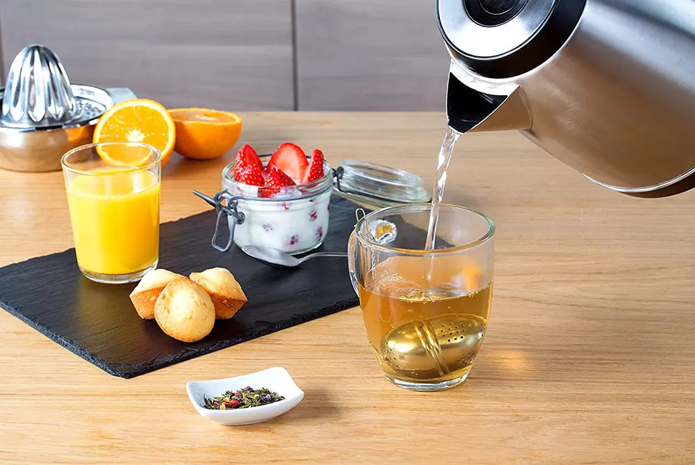 غلاية مياه كهربائية استانلس تيفال، 1.7 لتر، 2400 وات، ستانلس، KI280D10