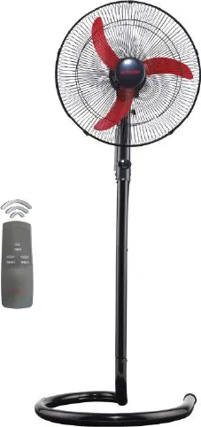 مروحة ستاند فريش ، 18 بوصة، ريموت كنترول، أسود ،Shabah Remote