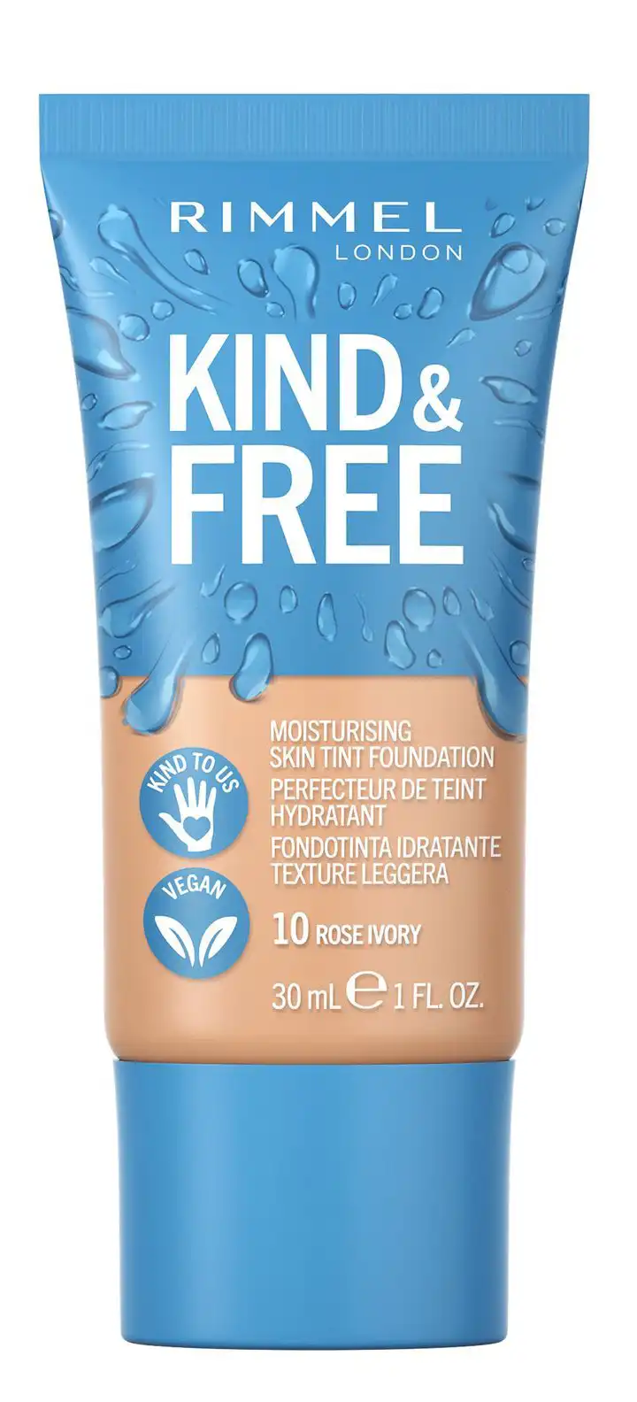 كريم اساس ريميل كايند اند فري فاونديشن مرطب، 010 روز ايفوري